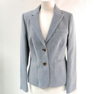 Boden Elizabeth British Tweed Blazer Blue